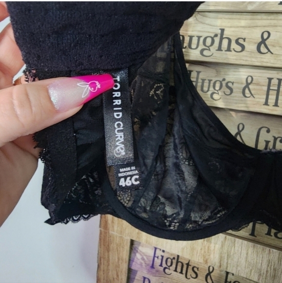 🍁🍂Torrid lace black bra size 46c - Picture 3 of 3